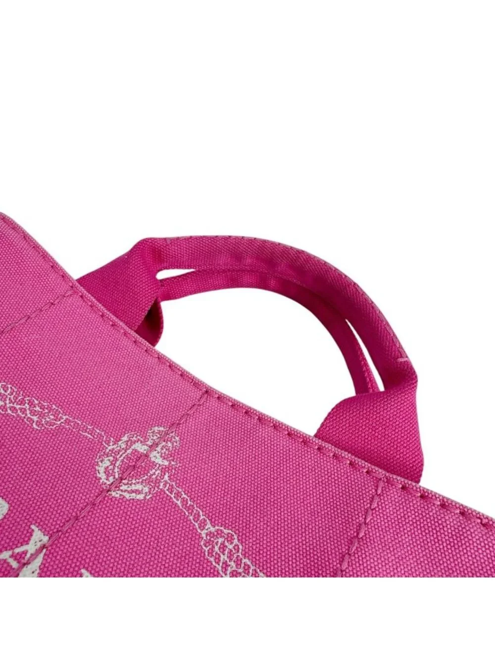 Prada Canvas Tote Canapa Pink